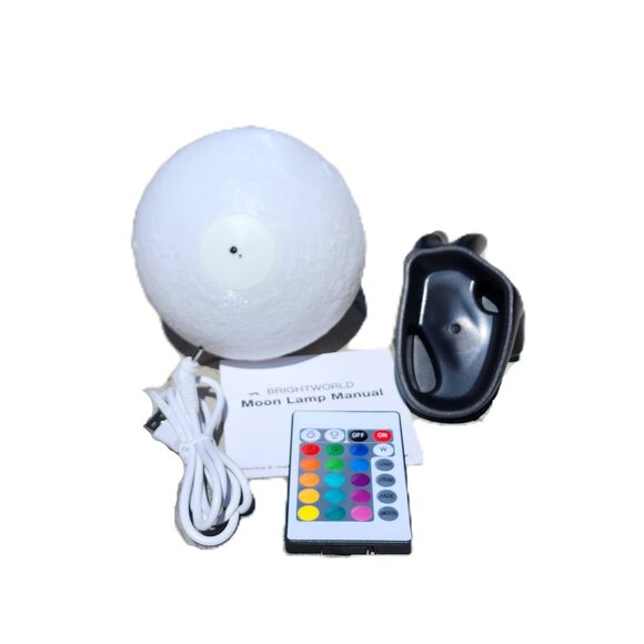 Novelty 3D Luminescent Moon Tabletop Nightlight Lamp - Picture 10 of 11